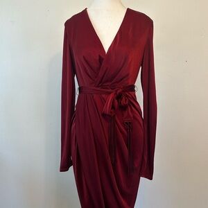 Altuzarra for Target Burgundy Wrap Dress